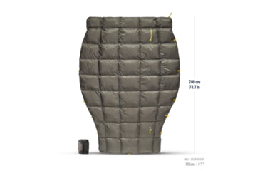 Image of Sea to Summit Ember Down Quilt 45F/7C Sleeping Bag, Regular, Beluga Black, Regular, S2213