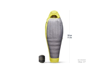 Image of Sea to Summit Spark Down 15F/-9C Sleeping Bag - Womens, Regular, Pewter Grey, Regular, S3243