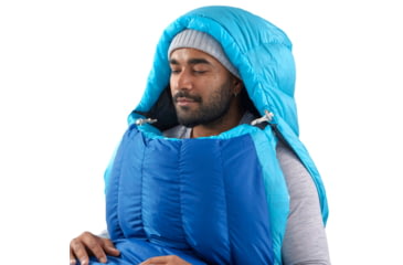 Image of Sea to Summit Trek Down 0F/-18C Sleeping Bag, Long, Snorkel Blue, Long, S1044