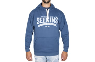 Image of Seekins Precision American Made Hoodie - Mens, Indigo, Medium, 0010840012 - F