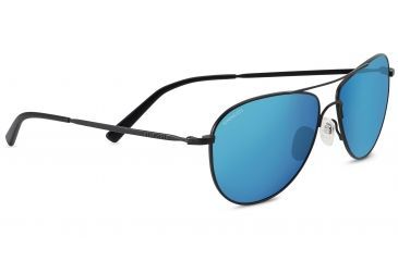 Image of Serengeti Alghero Single Vision Prescription Sunglasses, Satin Black Frame 8314SV