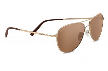 Image of Serengeti Alghero Single Vision Prescription Sunglasses, Satin Soft Gold Frame 8315SV