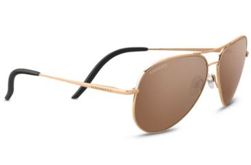 Image of Serengeti Carrara Progressive Prescription Sunglasses, Shiny Bold Gold Frame, Polarized, Photochromic, 8546PR