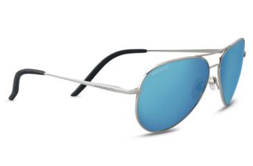 Image of Serengeti Carrara Progressive Prescription Sunglasses, Shiny Silver Frame, Polarized, Photochromic, 8547PR