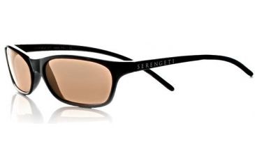 Image of Serengeti Rieti Drivers Lens Classic Sunglasses w/ Shiny Black Frame