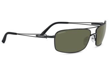 Image of Serengeti Dante Single Vision Prescription Sunglasses, Satin Black Frame, Polarized, Photochromic, 8457SV