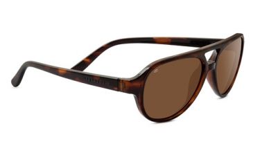 Image of Serengeti Giorgio Single Vision Prescription Sunglasses, Shiny Dark Tortoise Frame-8184SV