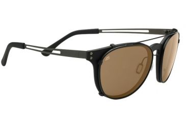 Image of Serengeti Palmiro Single Vision Prescription Sunglasses, Satin Black Frame, Polarized, Photochromic, 8052SV