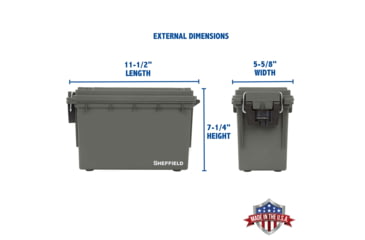 Image of Sheffield Field Box, Olive Drab Green, 12726