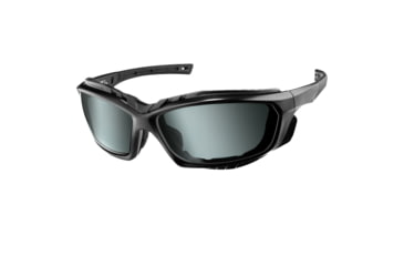 Image of Shellshock Protection Cloak Polarized Sunglasses: Z87+ &amp; MIL, EYE-CLOAK-BLK-SMOKE
