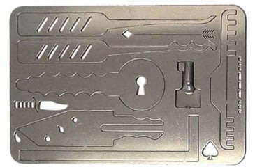 Image of Shomer-Tec Breakout Card, 3.35in x 2.1in x 0.27in, Stainless Construction, BOC