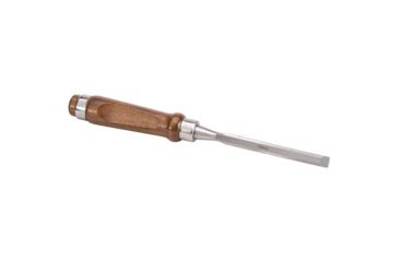 Image of Shop Fox German Type Chrome Vanadium Steel Chisel, Walnut Handle, 3/8in. Wide File, 10 in. Overall D3792