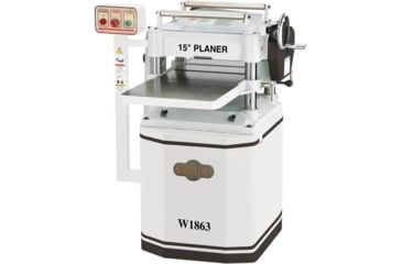 Image of Shop Fox Planer with 4-Flute Spiral Cutterhead, 15in W1863