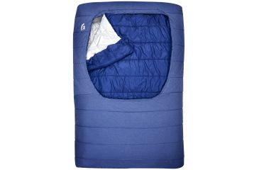 Image of Sierra Designs Frontcountry Bed SYN 2 Person Sleeping Bag Synthetic 2 Season-Blue Depths-Queen
