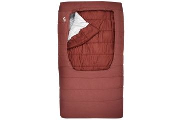 Image of Sierra Designs Frontcountry Bed SYN 2 Person Sleeping Bag Synthetic 2 Season-Fired Brick-Double