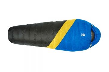 Image of Sierra Designs Nitro UL 35 Sleeping Bag 800 Dridown-Blue/Yellow/Peat-Long