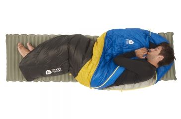 Image of Sierra Designs Nitro UL 35 Sleeping Bag 800 Dridown-Blue/Yellow/Peat-Long