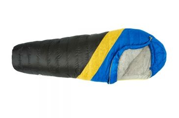 Image of Sierra Designs Nitro UL 35 Sleeping Bag 800 Dridown-Blue/Yellow/Peat-Long