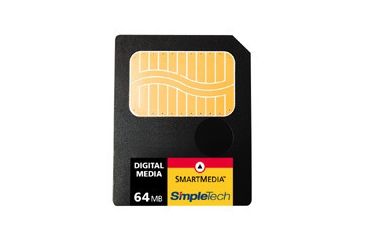 Image of SimpleTech Smart Media (SSFDC) 3V 64MB Card Shipping