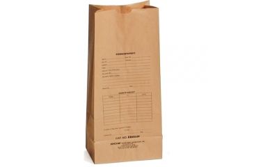 Image of Sirchie - Kraft Evidence Bags, Printed, 8" x 5" x 18", 100/pack