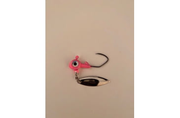 Image of Slaters Jigs Slaters KillRSpin Jig Heads w/Willow Leaf Blade-Underspin Pink Number 4 Hk. 1/16 oz. 5 Jig Heads/Pack, KSH164-5-PK