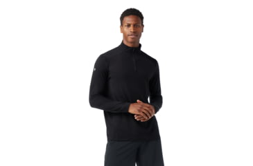 Image of Smartwool Active 1/4 Zip Top - Mens, Black, Extra Large, SW00273400110XL000