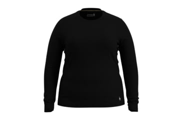 Image of Smartwool Classic All-Season Merino Base Layer Long Sleeve Plus - Womens, Black, 1X, SW0169140011-001 BLACK-1X