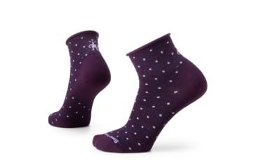 Image of Smartwool Everyday Classic Dot Ankle Socks - Womens, Purple Iris, Large, SW001840L90100L000