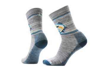 Image of Smartwool Everyday Hookset Crew Socks, Light Gray, Small, SW002506039100S000