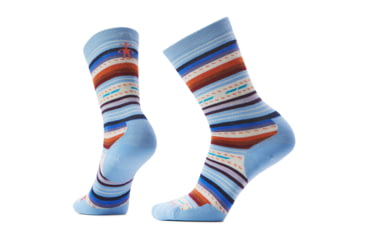 Image of Smartwool Everyday Margarita Crew Socks - Womens, Serene Blue, Small, SW002091N75100S000