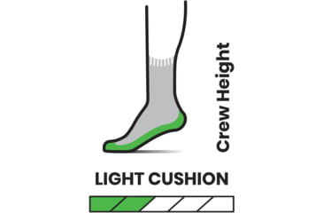 Image of Smartwool Hike Light Cushion Mountain Print Crew Socks - Mens, G61 Mist Blue, Extra Large, SW001617G61XL