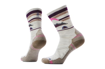 Image of Smartwool Hike Light Cushion Mountain Moon Crew Socks - Womens, Ash, Small, SW002272069100S000