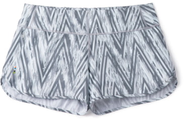 Image of Smartwool Merino Sport Lined Short - Womens, Barely Blue Zig Zag Print, Large, SW016142D81-L