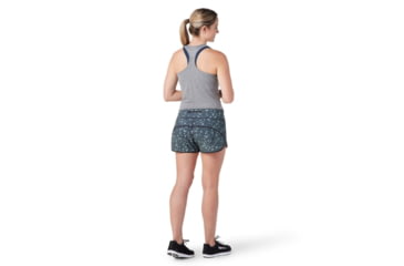 Image of Smartwool Merino Sport Lined Short - Womens, Black Composite Print, Large, SW016604J43L
