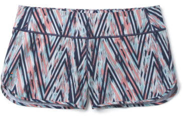 Image of Smartwool Merino Sport Lined Short - Womens, Canyon Rose Zig Zag Print, Medium, SW016142D79-M