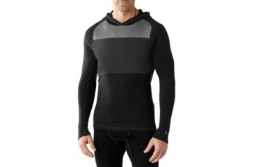 Image of Smartwool NTS Mid 250 Color Block Hoody, Black, Small SW0NP659001-S