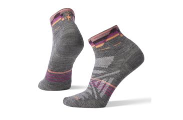 Image of Smartwool PhD Outdoor Ultra Light Pattern Mini - Womens, Medium Gray, Medium, SW001142052-M