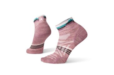 Image of Smartwool PhD Outdoor Ultra Light Pattern Mini - Womens, Nostalgia Rose, Medium, SW001142A32-M