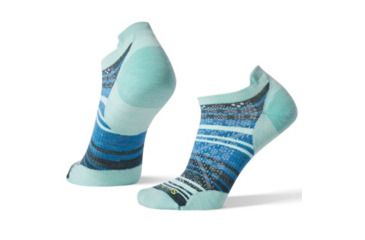 Image of Smartwool PhD Run Ultra Light Striped Micro - Womens, Mint, Large, SW001410362-L