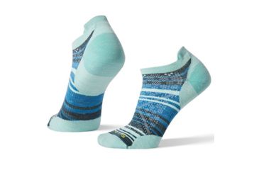 Image of Smartwool PhD Run Ultra Light Striped Micro - Womens, Mint, Large, SW001410362-L