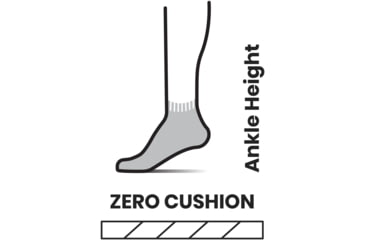 Image of Smartwool Run Zero Cushion Ankle Socks - Womens, 001 Black, Small, SW001674001S
