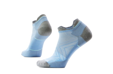 Image of Smartwool Run Zero Cushion Low Ankle Socks - Womens, Serene Blue, Small, SW001668N75100S000