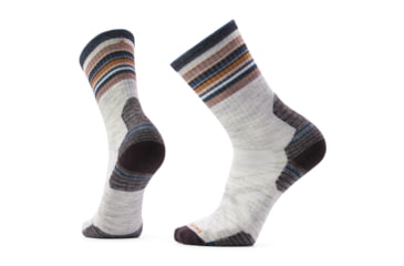 Image of Smartwool Hike Targeted Cushion Striped Crew Socks - Mens