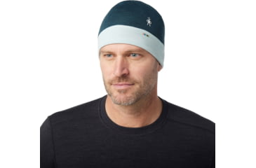 Image of Smartwool Thermal Merino Reversible Cuffed Beanie, G75 Twilight Blue Heather, 1FM, SW0SW956G751FM