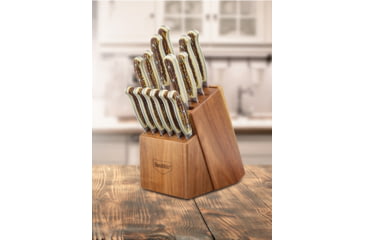 Image of Smiths Cabin &amp; Lodge Cutlery 15-Pcs Block Set, Stag, SP-51032