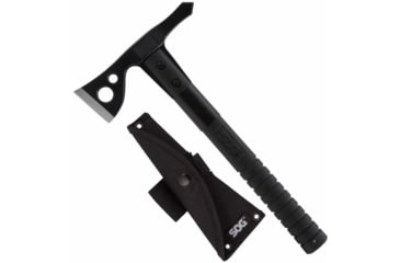 Image of SOG Specialty Knives &amp; Tools FastHawk Tactical Tomahawk Axe, 2in, 420 Stainless Blade, Black, Glass-Reinforced Nylon Handle, Black Finish, SOG-F06TN-CP