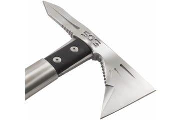 Image of SOG Specialty Knives &amp; Tools Voodoo Hawk Mini Axe, 2.75in, 3Cr13MoV Blade, Black Handle, Silver, SOG-F182N-CP