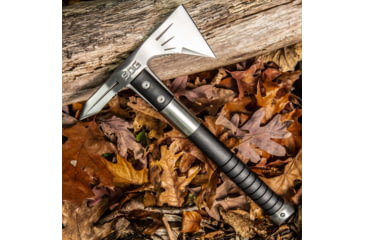 Image of SOG Specialty Knives &amp; Tools Voodoo Hawk Mini Axe, 2.75in, 3Cr13MoV Blade, Black Handle, Silver, SOG-F182N-CP