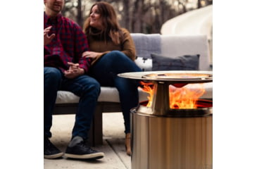 Image of Solo Stove Bonfire Heat Deflector, Stainless Steel, Medium, SSBON-DEFLECTOR