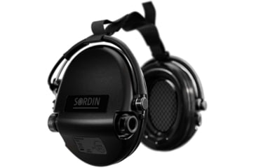 Image of Sordin Supreme MIL AUX Headset, Black Cups, 530439